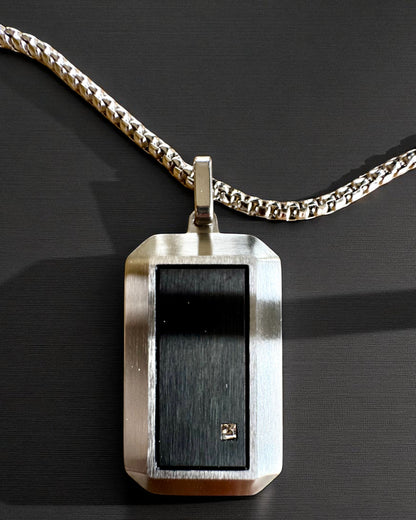 Herren Halskette Dog Tag „SteelVision“ – Edelstahl, 15 Varianten, Personalisierung mit Gravur