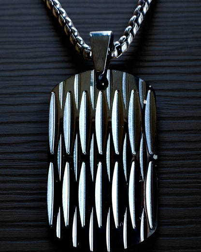 Herren Halskette Dog Tag „SteelVision“ – Edelstahl, 15 Varianten, Personalisierung mit Gravur