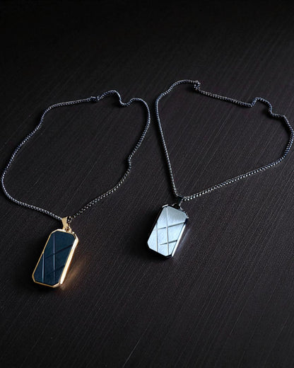 Herren Halskette Dog Tag „SteelVision“ – Edelstahl, 15 Varianten, Personalisierung mit Gravur