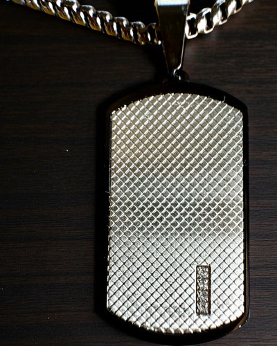 Herren Halskette Dog Tag „SteelVision“ – Edelstahl, 15 Varianten, Personalisierung mit Gravur