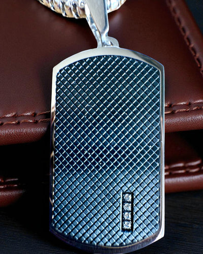 Herren Halskette Dog Tag „SteelVision“ – Edelstahl, 15 Varianten, Personalisierung mit Gravur