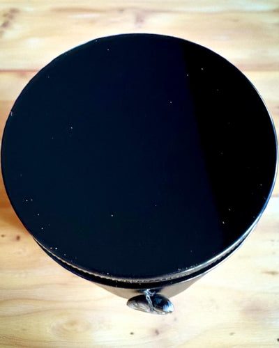 Intentionale Sojakerze 250 ml mit Naturstein – wählen Sie Ihre Energie: Citrin oder Granat, Personalisierung mit Gravur als Geschenk