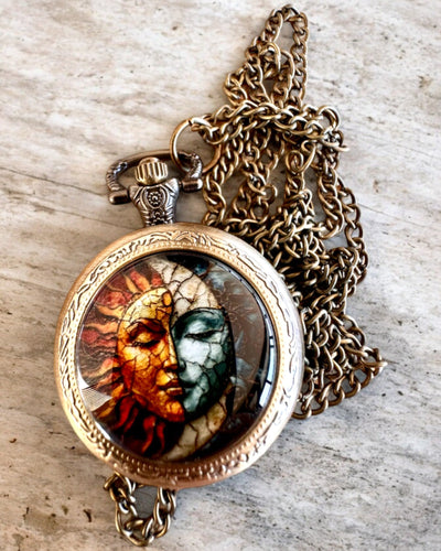 Elegante Taschenuhr "Słoneczna Luminacja" mit Gravurmöglichkeit als Geschenk