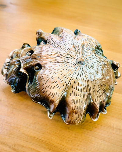 Eleganter Metallhalter für Räucherstäbchen Lotusblatt - 4 Varianten zur Auswahl, Möglichkeit der Personalisierung mit Gravur als Geschenk