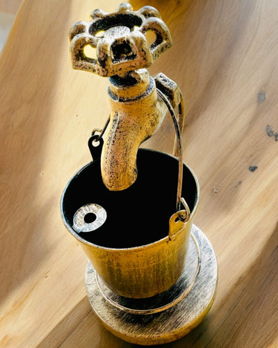 Stilvoller Metall-Aschenbecher "Rustic Charm" 19-23 cm Höhe, 8 Varianten zur Auswahl, Gravur auf Wunsch