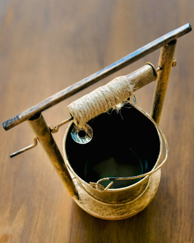 Stilvoller Metall-Aschenbecher "Rustic Charm" 19-23 cm Höhe, 8 Varianten zur Auswahl, Gravur auf Wunsch