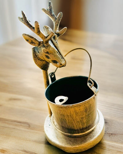 Stilvoller Metall-Aschenbecher "Rustic Charm" 19-23 cm Höhe, 8 Varianten zur Auswahl, Gravur auf Wunsch