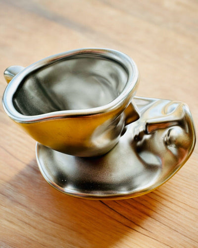 Elegante Keramiktassen „Maska“ – Set mit 2 Stück - Möglichkeit zur Personalisierung mit Gravur als Geschenk