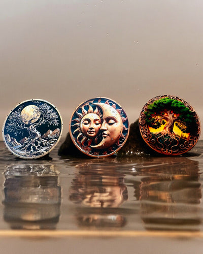 Anhänger "Magische Kreise der Natur" - Möglichkeit zur Personalisierung mit Gravur. 3 Varianten zur Auswahl