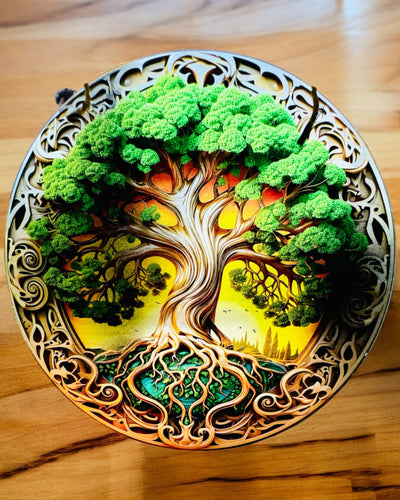 Anhänger "Magische Kreise der Natur" - Möglichkeit zur Personalisierung mit Gravur. 3 Varianten zur Auswahl