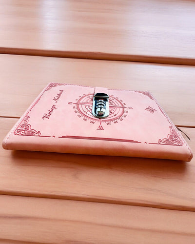 Geheimes Notizbuch A5 Vintage mit Zahlenschloss - Wählen Sie Ihren Stil, Personalisierung mit Gravur als Geschenk