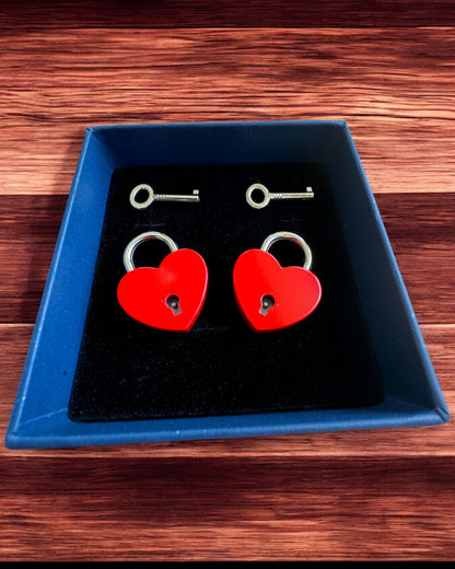 Miłosne Mini Kłódki Serce DeLuxe - Set aus 2 Schlössern mit Schlüsseln, 6 Varianten zur Auswahl, Möglichkeit der Personalisierung mit Gravur als Geschenk