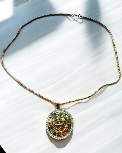 Amulett der Macht "Auge des Ra", Möglichkeit zur Personalisierung mit Gravur als Geschenk