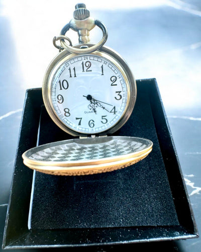 Taschenuhr "Astro Retro Antikstil" – mit Gravuroption als Geschenk