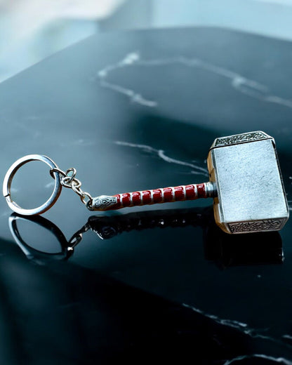 Thors Hammer - Kraftschlüsselanhänger, personalisierbar mit Gravur als Geschenk