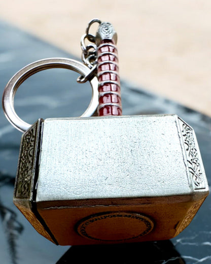 Thors Hammer - Kraftschlüsselanhänger, personalisierbar mit Gravur als Geschenk