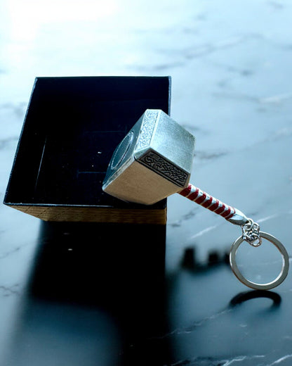 Thors Hammer - Kraftschlüsselanhänger, personalisierbar mit Gravur als Geschenk