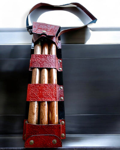 Lederetui, Hülle für Spazierstöcke - Möglichkeit zur Personalisierung mit Gravur als Geschenk