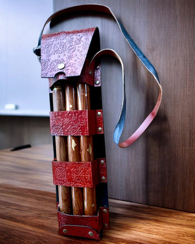 Lederetui, Hülle für Spazierstöcke - Möglichkeit zur Personalisierung mit Gravur als Geschenk