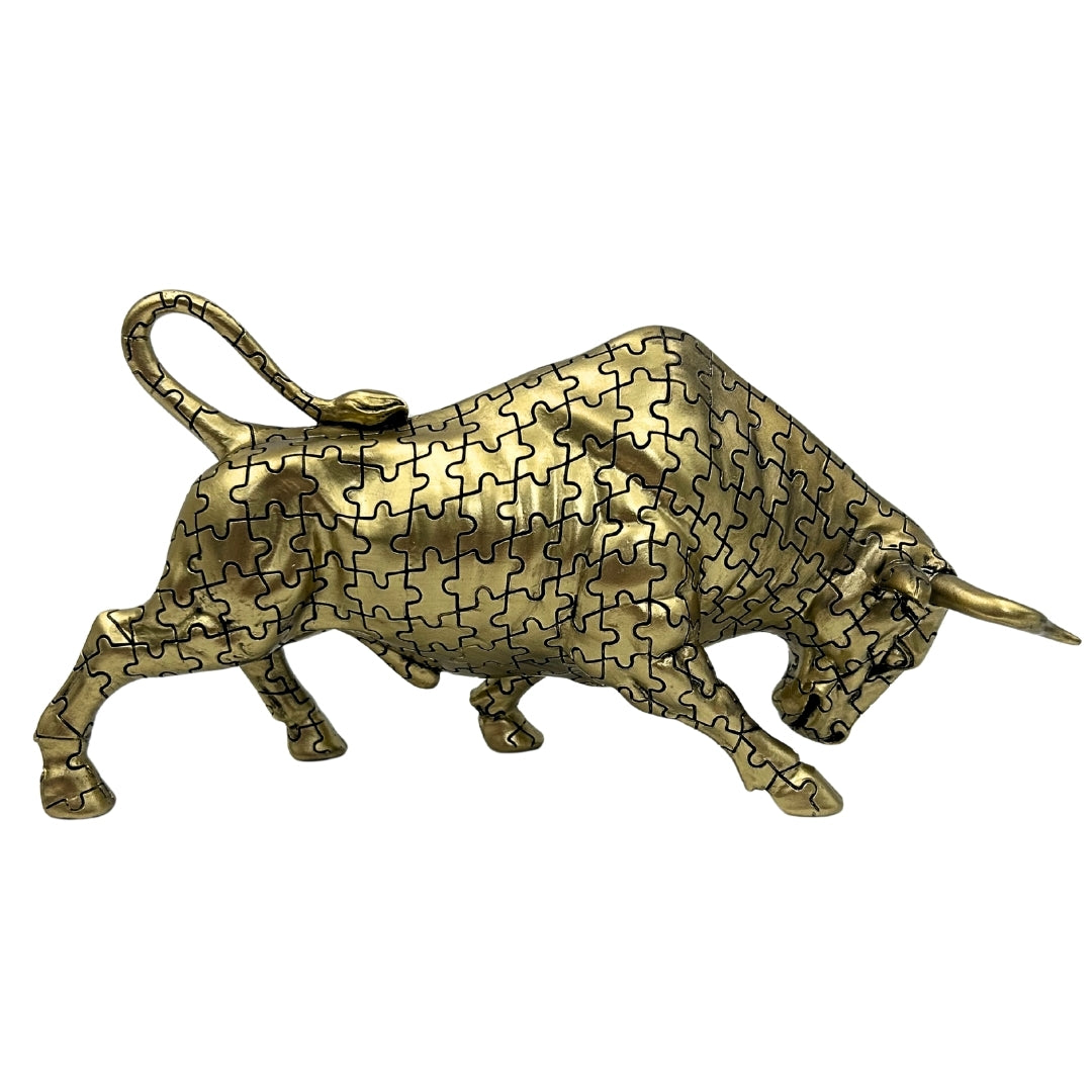 Stier - goldene Dekorfigur - Symbol der Stärke und des Reichtums - 43111Y1