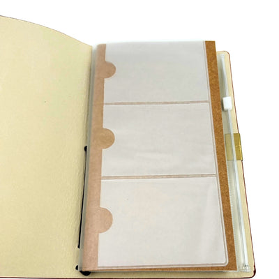 Leder-Reisenotizbuch, Organizer, Visitenkartenetui – EE7