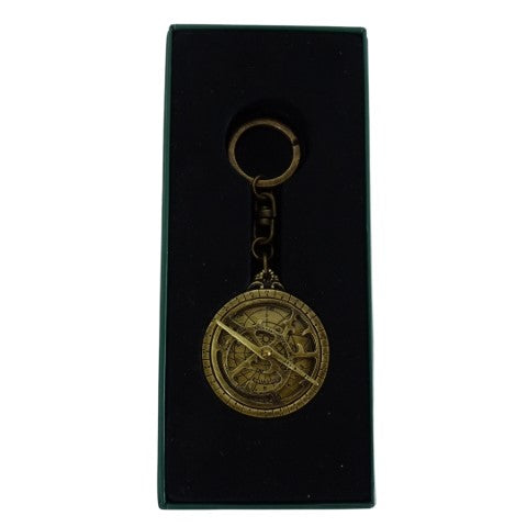 Premium-Schlüsselanhänger Astrolabium aus Messing - Geschenk Astronomie – H80