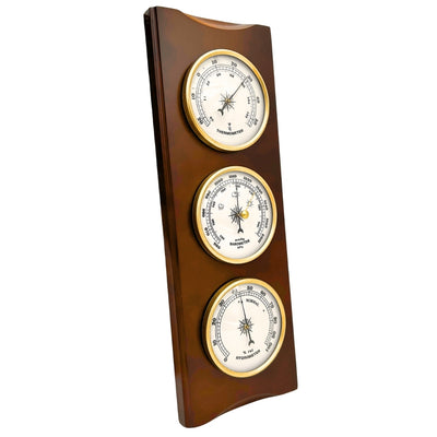 Elegante Wetterstation – Barometer Thermometer Hygrometer 36cm Retro - YG336