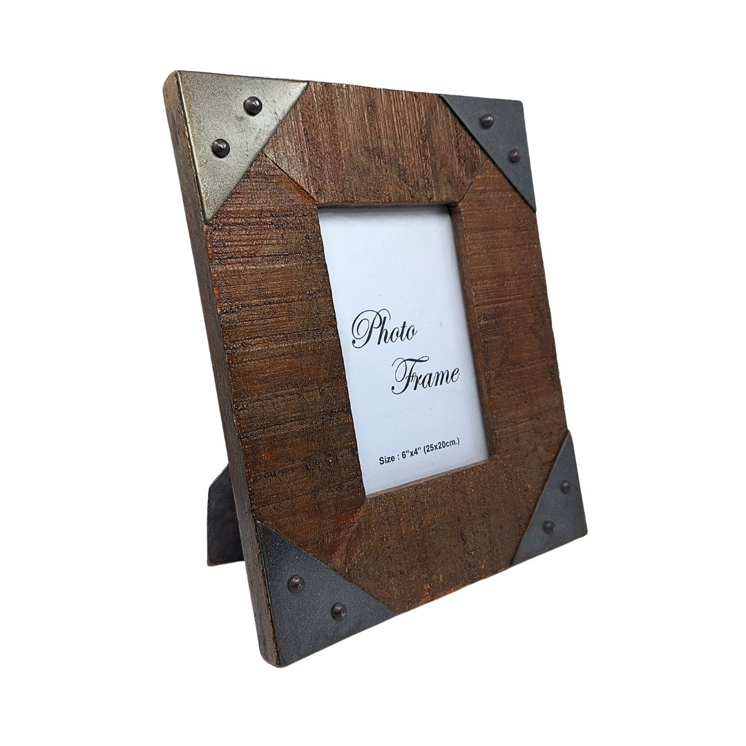Holz-Bilderrahmen 10x15 cm Vintage – Mangoholz