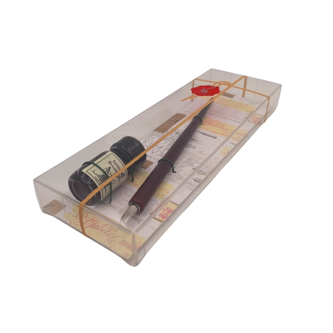 Kalligrafie-Set - Federhalter mit Feder + Tinte – 708
