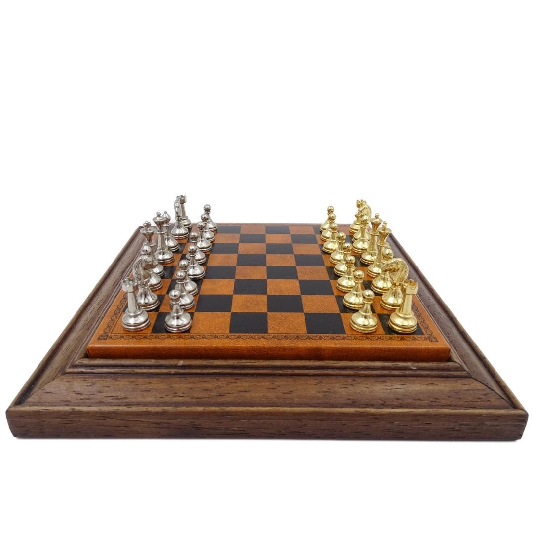 Exklusive magnetische Metall-Schachfiguren Italfama 18x18 cm – N300