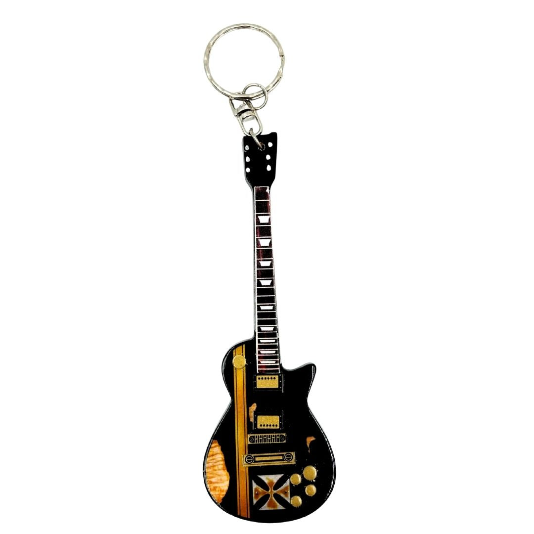 Schlüsselanhänger Gitarre im Stil von Metallica - James Hetfield - Iron Cross - EGK-0191
