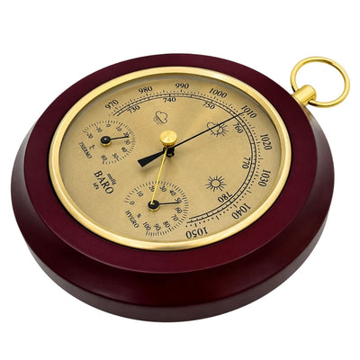 3-in-1-Wetterstation Thermometer Barometer Hygrometer rund - YG386