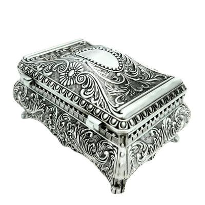 Silberne Metallschatulle für Schmuck – 20-74M