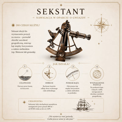 Messingsextant in Holzkasten – Replik - NC1517