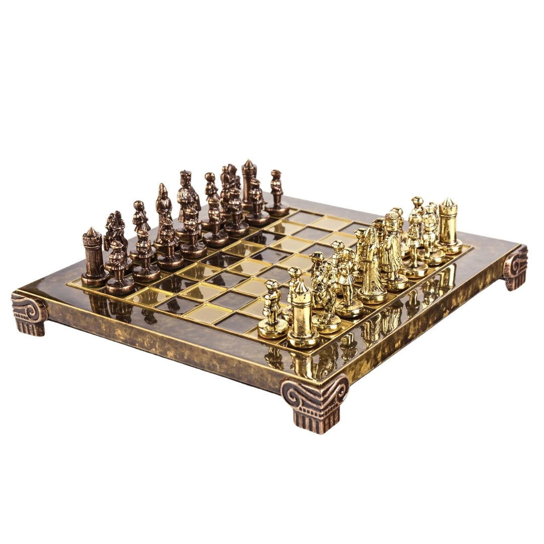 Exklusive Metallschachfiguren Byzanz 20x20 cm - S1CBRO