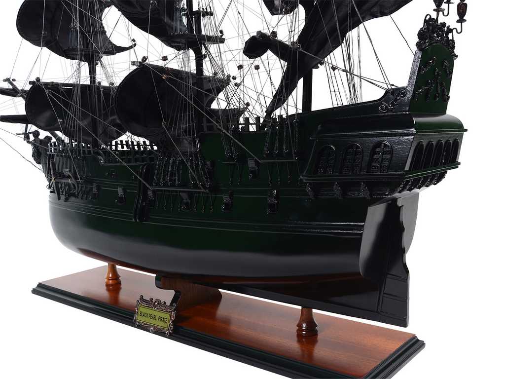 Black Pearl Modell eines Piratenschiffs – Länge 89cm – BP80R