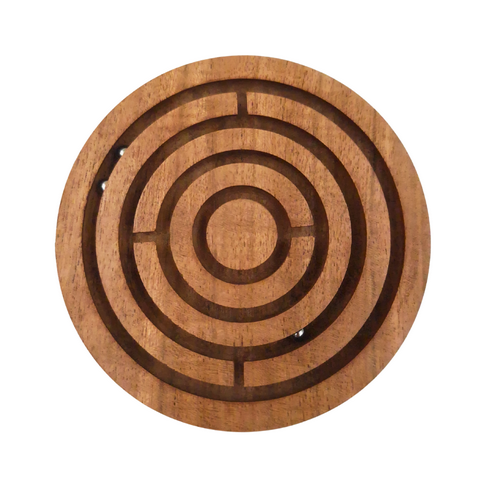Denk- und Geschicklichkeitsspiel Kugeln im Labyrinth aus Holz - DNU-005