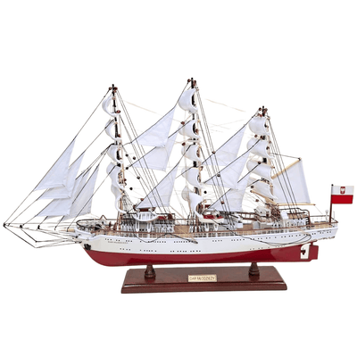 Exklusives Segelschiffmodell des Schiffs Dar Młodzieży XXL 71 cm, Möglichkeit zur Personalisierung durch Gravur