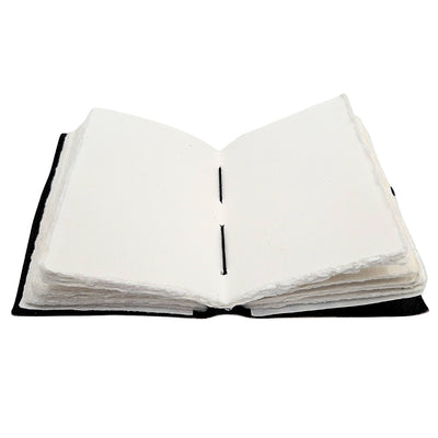 Dekoratives Leder-Notizbuch Sonne und Mond, 200 Seiten - AH07