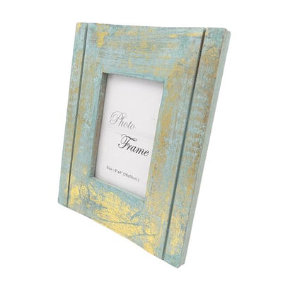 Holz-Bilderrahmen Gold-Mint - 30898 - Fotoformat 15x10cm