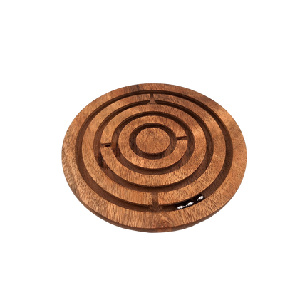 Denk- und Geschicklichkeitsspiel Kugeln im Labyrinth aus Holz - DNU-005