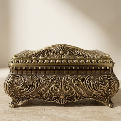 Goldene Metallschatulle - 21-20L