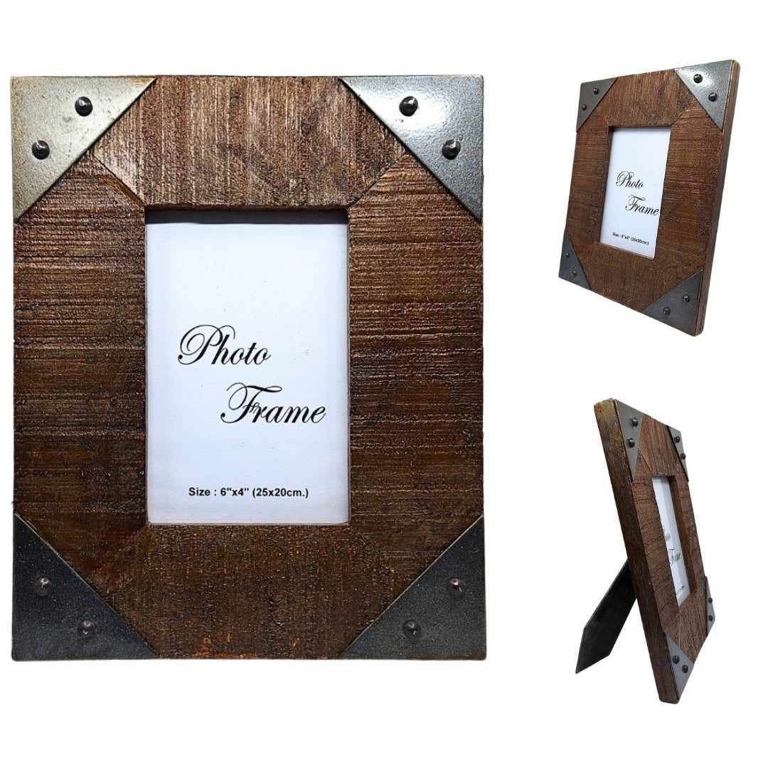 Holz-Bilderrahmen 10x15 cm Vintage – Mangoholz