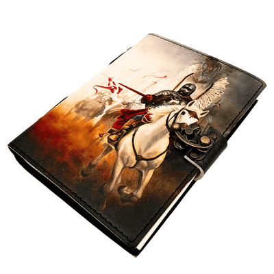 Ledernotizbuch Tagebuch Hussaria patriotisch - 200 Seiten - AH14