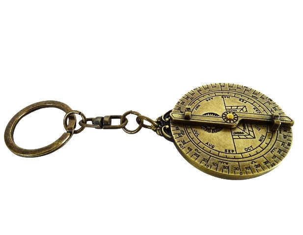 Premium-Schlüsselanhänger Astrolabium aus Messing - Geschenk Astronomie – H80
