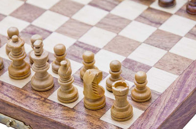 Magnetisches Holzschach - Strategiespiel - G201Z