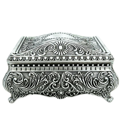 Silberne Metallschatulle für Schmuck – 20-74M