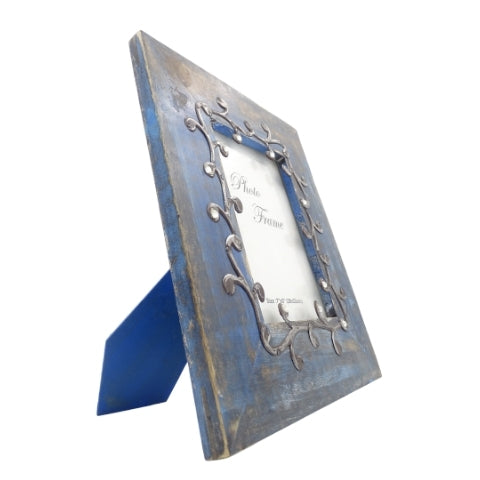 Holz-Bilderrahmen Blau - 28893 - Fotoformat 18x13cm