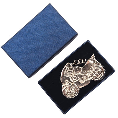 Metall-Schlüsselanhänger Motorrad in eleganter Schachtel – Geschenk für Motorradfahrer - MT203A