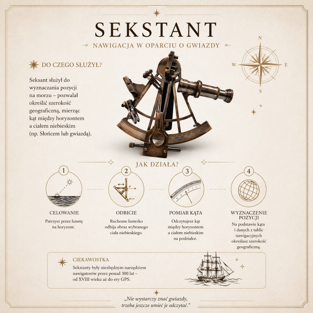Großer Messing-Sextant – Geschenk für Segler - NSHB
